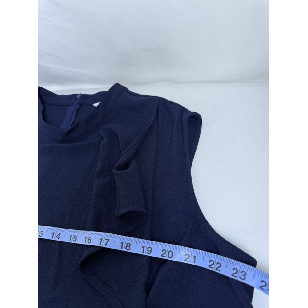 Women's London Times Woman Navy Sleeveless Mock Neck Dress Plus Size 16W - Picture 11 of 11